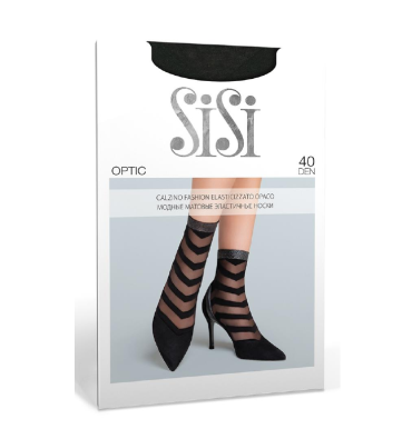 Носки SiSi OPTIC 40 (в полоску, резинка с люрексом)