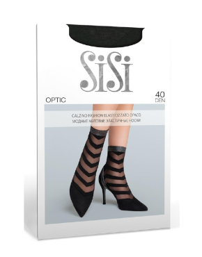Носки SiSi OPTIC 40 (в полоску, резинка с люрексом)