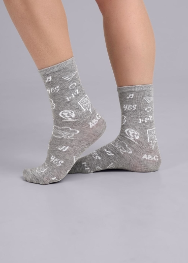 CLE Носки дет.С1500 18-20 школа хл+эл