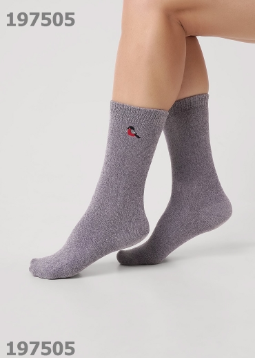 CLE Носки жен.Д955С НГ вышивка синель