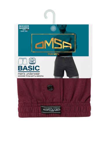 OMSA FOR MEN BASIC Шорты-боксеры с закрытой резинкой