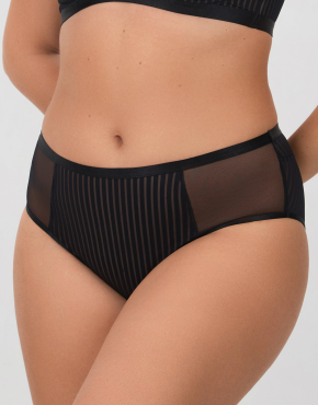 Трусы-слип с низкой линией талии Нуар